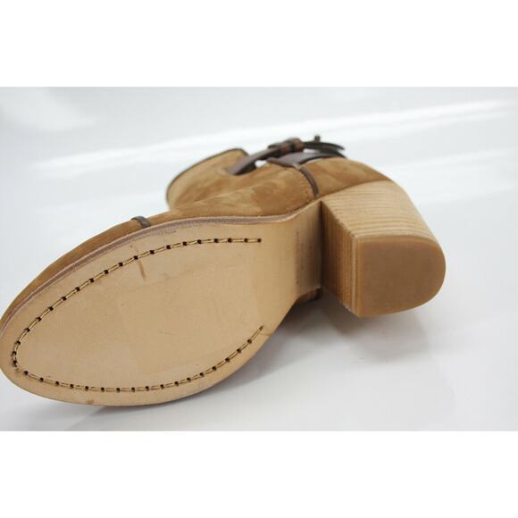 Rag & Bone Brown Suede Kinsey Cap Toe Ankle Boots Size 35 New Heels Women's Sz - Picture 9 of 12